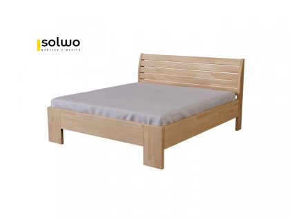 Masivní postel CURYCH (BUK, DUB) (Drevo a odstín oleje DUB Cink - Olej odtieň DO206, Rozmer spacej plochy 240x200)