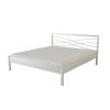 Kovová postel ANGELETA (Povrchová úprava strieborná RAL 9006, Rozmer ložnej plochy 240x200 cm)