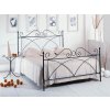 Kovová postel ALICE (Povrchová úprava strieborná RAL 9006, Rozmer ložnej plochy 80 x 200 cm)
