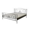 Kovová postel DAGMAR (Povrchová úprava strieborná RAL 9006, Rozmer ložnej plochy 80 x 200 cm)
