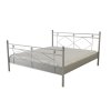Kovová postel DARJA (Povrchová úprava strieborná RAL 9006, Rozmer ložnej plochy 80 x 200 cm)