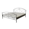 Kovová postel HERMÍNA (Povrchová úprava strieborná RAL 9006, Rozmer ložnej plochy 80 x 200 cm)