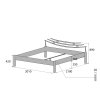 Kovová postel NAN JING (Povrchová úprava strieborná RAL 9006, Rozmer ložnej plochy 80 x 200 cm)