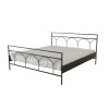 Kovová postel SASKIE (Povrchová úprava strieborná RAL 9006, Rozmer ložnej plochy 80 x 200 cm)