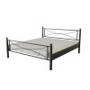 Kovová postel STELA (Povrchová úprava strieborná RAL 9006, Rozmer ložnej plochy 80 x 200 cm)