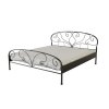 Kovová postel  KLAUDIE (Povrchová úprava strieborná RAL 9006, Rozmer ložnej plochy 80 x 200 cm)