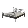 Kovová postel SHAPE (Povrchová úprava strieborná RAL 9006, Rozmer ložnej plochy 200 x 200 cm)