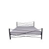 Kovová postel LINE (Povrchová úprava strieborná RAL 9006, Rozmer ložnej plochy 180 x 200 cm)