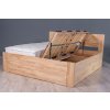 Postel ALEXIA BOX (BUK, DUB) (Materiál Dub Cink, Povrchová úprava Olej odtieň 206, Specifikace 90x200)