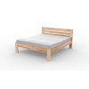 Masivní postel AMANDA (BUK, DUB) (Drevo a odstín oleje DUB Cink - Olej odtieň DO206, Rozmer spacej plochy 240x200)