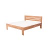 Masivní postel AMANDA (BUK, DUB) (Drevo a odstín oleje DUB Cink - Olej odtieň DO206, Rozmer spacej plochy 240x200)