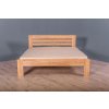 Masivní postel AMANDA (BUK, DUB) (Drevo a odstín oleje DUB Cink - Olej odtieň DO206, Rozmer spacej plochy 240x200)