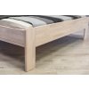 Masivní postel ANGELIKA (BUK, DUB) (Drevo a odstín oleje DUB Cink - Olej odtieň DO206, Rozmer spacej plochy 240x200)