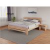 Masivní postel TAMARA (BUK, DUB) (Drevo a odstín oleje DUB Cink - Olej odtieň DO206, Rozmer spacej plochy 240x200)