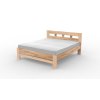 Masivní postel TAMARA (BUK, DUB) (Drevo a odstín oleje DUB Cink - Olej odtieň DO206, Rozmer spacej plochy 240x200)