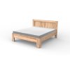 Masivní postel RUMBA (BUK, DUB) (Drevo a odstín oleje DUB Cink - Olej odtieň DO206, Rozmer spacej plochy 240x200)