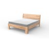 Masivní postel WALTZ (BUK, DUB) (Drevo a odstín oleje DUB Cink - Olej odtieň DO206, Rozmer spacej plochy 240x200)