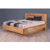 Masivní postel MERKUR (BUK, DUB) (Drevo a odstín oleje DUB Cink - Olej odtieň DO206, Rozmer spacej plochy 240x200)