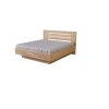 Masivní postel MERKUR (BUK, DUB) (Drevo a odstín oleje DUB Cink - Olej odtieň DO206, Rozmer spacej plochy 240x200)