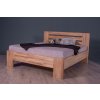 Masivní postel LONDON (BUK, DUB) (Drevo a odstín oleje DUB Cink - Olej odtieň DO206, Rozmer spacej plochy 240x200)