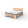 Masivní postel LONDON (BUK, DUB) (Drevo a odstín oleje DUB Cink - Olej odtieň DO206, Rozmer spacej plochy 240x200)