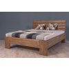 Masivní postel MADRID (BUK, DUB) (Drevo a odstín oleje DUB Cink - Olej odtieň DO206, Rozmer spacej plochy 240x200)