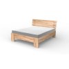Masivní postel MADRID (BUK, DUB) (Drevo a odstín oleje DUB Cink - Olej odtieň DO206, Rozmer spacej plochy 240x200)