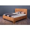 Masivní postel ROYAL (BUK, DUB) (Drevo a odstín oleje DUB Cink - Olej odtieň DO206, Rozmer spacej plochy 240x200)