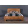 Masivní postel ROYAL (BUK, DUB) (Drevo a odstín oleje DUB Cink - Olej odtieň DO206, Rozmer spacej plochy 240x200)