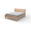 Masivní postel EDGE (BUK, DUB) (Drevo a odstín oleje DUB Cink - Olej odtieň DO206, Rozmer spacej plochy 240x200)