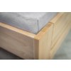 Masivní postel INA (BUK, DUB) (Materiál Dub Cink, Povrchová úprava Olej odstín BO103, Specifikace 90x200)