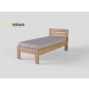 Masivní postel AMANDA (BUK, DUB)-jednolůžko (Materiál Buk cink, Povrchová úprava Olej odtieň 204, Specifikace 120x200)