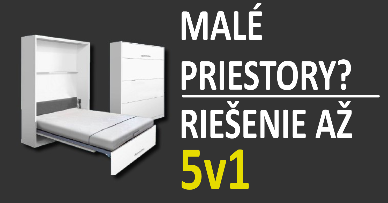 Malé bývanie? Ukážeme vám, ako do neho umiestniť posteľ, pohovku a dostatok úložných priestorov.