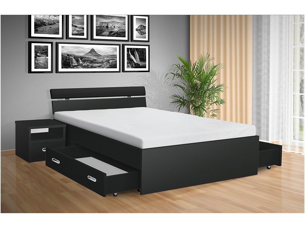 Drevená posteľ RAMI -M 120x200 cm - Nabytokmorava