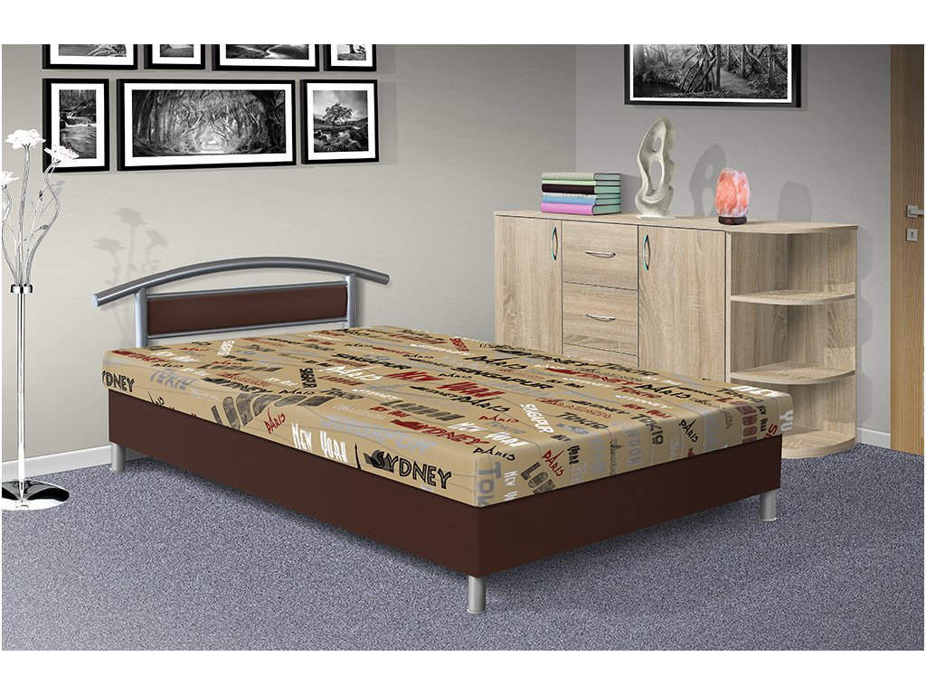 Čalúnená posteľ s úložným priestorom Dajana - Nabytokmorava