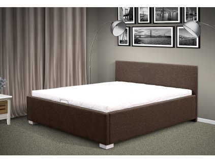 Moderná čalúnená posteľ s úložným protorom Fanny 180x200 cm čierna