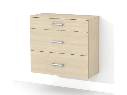 Kúpeľňová skrinka sezásuvkami K3 š. 80 cm agát