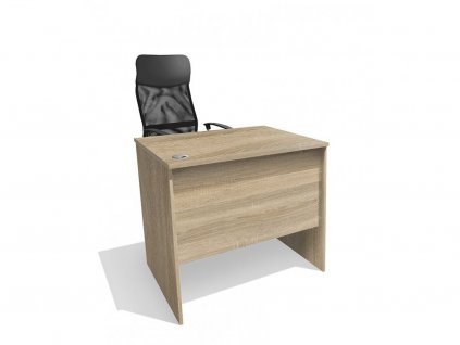 Jednoduchý kancelársky písací stôl Alfa 80 š. 80cm dub sonoma svetlý