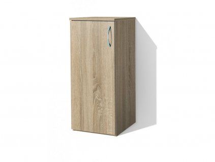 Moderná nízka policová skriňa Alfa 6 š. 40 cm dub sonoma svetlý