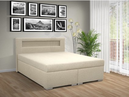 Moderná posteľ s úložným priestorom TANGO C 140 cm krém