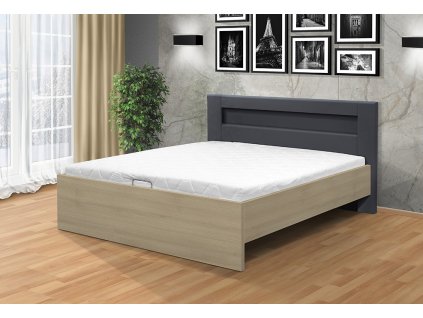 Posteľ Meadow NEW 200x180 cm s LED osvetlením agát