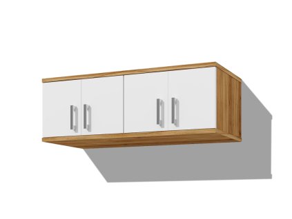 Nadstavec na skrine do predsiene PR 29 v dekore orech lyon/biele dvere