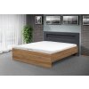 Posteľ Meadow NEW 200x180 cm s LED osvetlením orech lyon