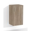 Závesná kúpeľňová skrinka s policou a dvierkami K5 š. 40 cm v dekore dub sonoma tmavý