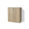 Moderná nízka policová skriňa Alfa 2 š. 80 cm dub sonoma svetlý