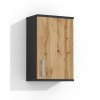 Horná kúpeľňová skrinka K8 o šírke 40,5 cm v dekore antracit s dvierkami dub wotan