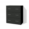 Lacná komoda so zásuvkami Alfa 4 š. 80 cm antracit