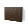 Kancelárska komoda so zásuvkami a policami Alfa 5 š. 120 cm orech