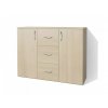 Kancelárska komoda so zásuvkami a policami Alfa 5 š. 120 cm agát