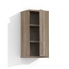 Horná kúpeľňová skrinka s policami K9 o šírke 30,5 cm s otvorenými dvierkami